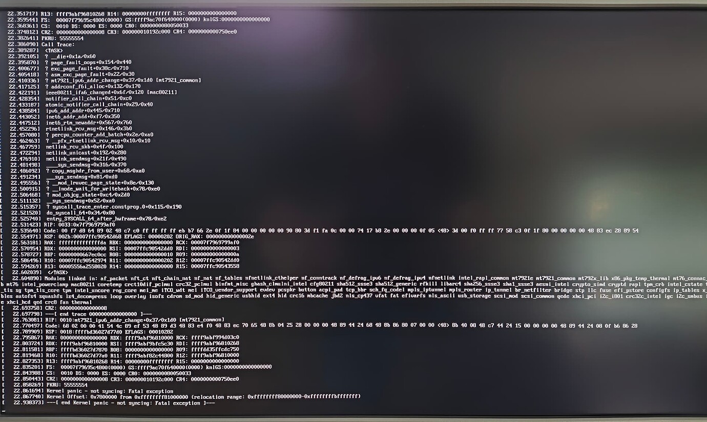 Kernel panic booting usb vyos-1.5-rolling-202406280020-amd64.iso - Bugs ...